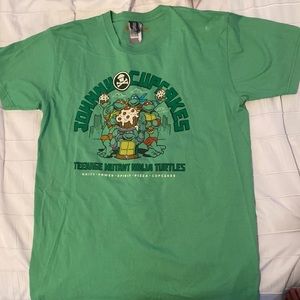 Green Johnny Cupcakes TMNT shirt